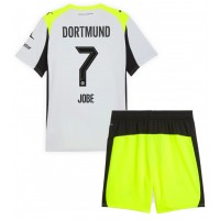 Stroje piłkarskie Borussia Dortmund Jobe Bellingham #7 Koszulka Wyjazdowej dla dzieci 2025-26 Krótki Rękaw (+ szorty)